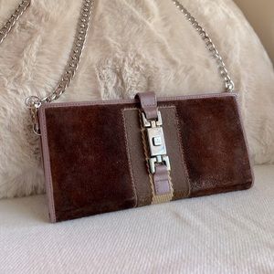 ✨Gucci✨ Jackie Continental Suede Leather WOC